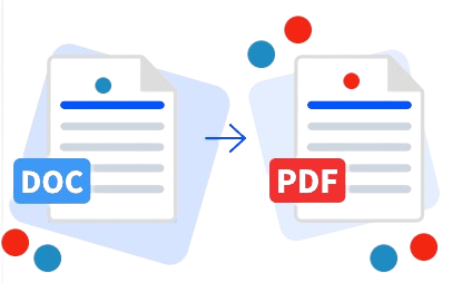 4-step instructions to convert Word files to PDF.