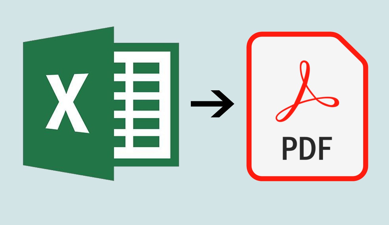 4-step instructions to convert Excel files to PDF.