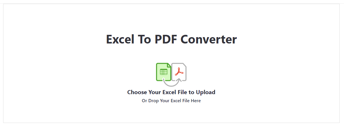 Step 1 Excel to PDF
